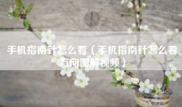 手机指南针怎么看（手机指南针怎么看方向图解视频）