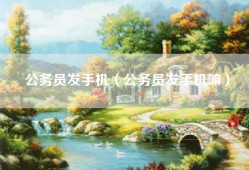 公务员发手机（公务员发手机嘛）