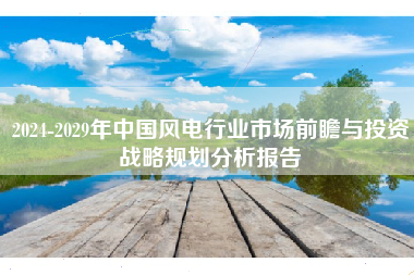2024-2029年中国风电行业市场前瞻与投资战略规划分析报告 2024-2029年中国风电行业市场前瞻与投资战略规划分析报告