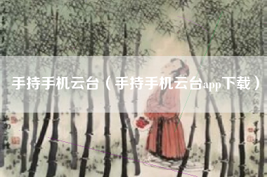 手持手机云台（手持手机云台app下载）