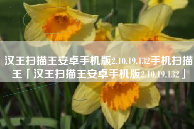 汉王扫描王安卓手机版2.10.19.132手机扫描王「汉王扫描王安卓手机版2.10.19.132」